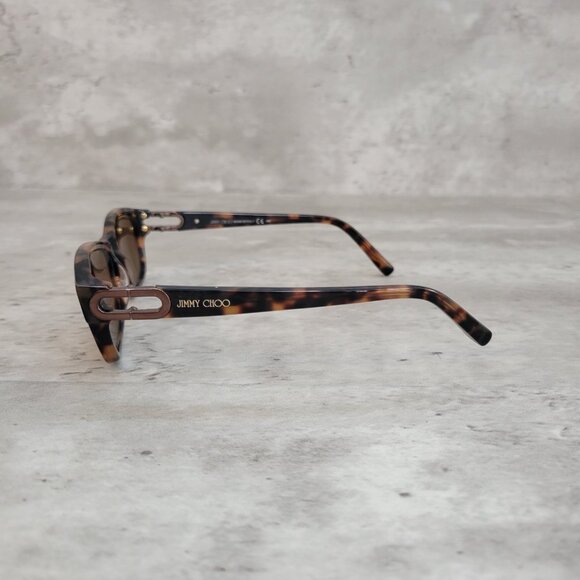 Jimmy Choo Eyeglasses Frames Only JC38 YBY Brown Rectangular Full Rim 130 - Picture 5 of 15